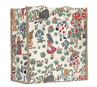 Signare Tapestry Shoulder Bag Shopping Bag for Women with Garden Flower and Creatures (Alice in Wonderland)