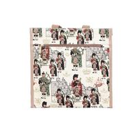 Signare Tapestry Shoulder Bag Shopping Bag for Women with Scottish-inspired tapestry pattern (Echoes of Scotland - Piper Pattern, SHOP-ECHOES)