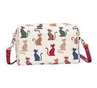 Signare Tapestry Small Crossbody Bag for Women pouch Bag with Animal and Pet Design (Cheeky Cat, HPBG-CHEKY)