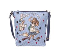 Signare Tapestry Small Crossbody Bag Sling Bag for Women (Alice in Wonderland Nothing but Cards)