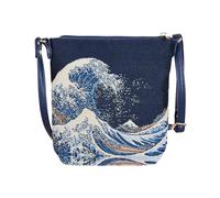 Signare Tapestry Small Crossbody Bag Sling Bag for Women by The British Museum (Great Wave Off Kanagawa)