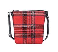 Signare Tapestry Small Crossbody Bag Sling Bag for Women with Royal Stewart Tartan Plaid Design (SLING-RSTT), Royal Stewart, M