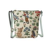 Signare Tapestry Small Crossbody Bag Sling Bag for Women with Vintage Designs (Alice in Wonderland, SLING-ALICE)