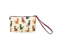 Signare Tapestry Small Wristlet Clutch Bag for Women, Ladies Wristlet Purses with Wrist Strap & Zip Closure