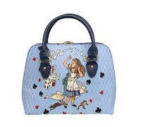 Signare Tapestry Top Handle Bag, Crossboday Bag and Shoulder bag (Alice in Wonderland Nothing but Cards)