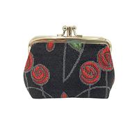 Signare Tapestry Travel Bag, Handbag, Crossbody Bag Cosmetic Bag Makeup Bag for Women with Mackintosh Simple Rose Designs (Frame Purse)