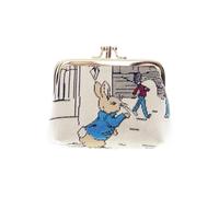 Signare Tapestry Victorian Peter Rabbit Frame Coin Purse for Women - Double Compartment with Kiss Lock & Gold Hardware