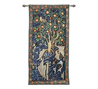 Signare Tapestry Wall Hanging William Morris (Woodpecker in Fruit Tree, Tapestry with Rod)