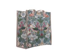 Signare Tapestry William Morris Strawberry Thief Grey Shopper Tote Bag
