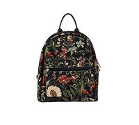 Signare Tapestry Women Backpack Rucksack Casual Daypack, Morning Garden Black, Compact, Daypack Backpacks