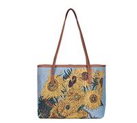 Signare Tapestry Womens Bags inspired by Vincent van Gogh, Sunflower (Tote, COLL-ART-VG-SUNF)