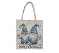 Signare Tapestry Xmas Gnome Shopping Tote Bag (FLAT-MERRIBLINO)