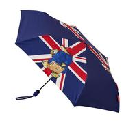 Signare UV Umbrella for Sun Protection SPF 50, Automatic Folding Rain & Sun Umbrella with One-Button Open and Close Mechanism, Lightweight and Compact Design -Paddington Bear (UM-AUTO-UJ-PADDL)