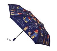 Signare UV Umbrella for Sun Protection SPF 50, Automatic Folding Rain & Sun Umbrella with One-Button Open and Close Mechanism, Lightweight and Compact Design -Paddington Bear (UM-AUTO-PADDBL)