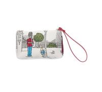 Signare Victorian Peter Rabbit Tapestry Wristlet, Decorative London Scene Design, Red Strap (Victorian Peter Rabbit, WRIS-BP-VICTORIAN)