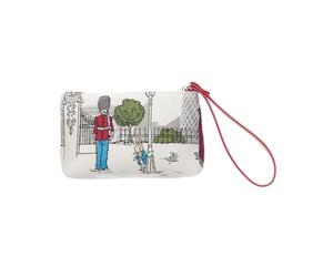 Signare Victorian Peter Rabbit Tapestry Wristlet, Decorative London Scene Design, Red Strap (Victorian Peter Rabbit, WRIS-BP-VICTORIAN)