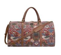 Signare William Morris Strawberry Thief Red Big Holdall Bag Signare Red