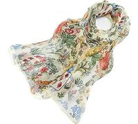 Signare Women's 100% Silk Lightweight and soft Scarf/Headwear (Alice in Wonderland)