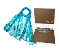 Signare Women's 100% Silk Lightweight and soft Scarf/Headwear (Almond)