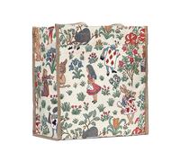 Signare Women's Alice In Wonderland Tapestry Shopper Tote Bag in Beige Signare Beige