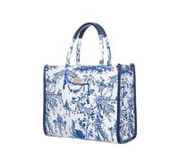 Signare Women's Animal Print Tote City Bag Tapestry Tote Bags Crossbody Shoulder Bag With Zipper Adjustable Strap Medium/Large Size for Work School Travel Shopping (British Museum Chinoiserie)