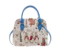 Signare Peter Rabbit Design Tapestry Top-Handles Bag Shoulder Bag Crossbody Bag Convertible Handbag for Women