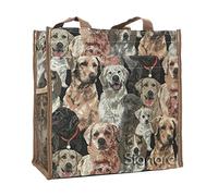 Signare Womens Fashion Tapestry Shopper Bag Shoulder Bag in Labrador Design