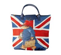 Signare Women's Paddington Bear Union Jack Tapestry Folding Handbag in Blue Signare Blue One Size