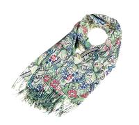 Signare Women's Pashmina Scarf William Morris Golden Lily in Green Signare Green One Size