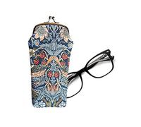 Signare Womens Tapestry Glasses Pouch Case, Strawberry Thief Blue, 11cm x 20cm