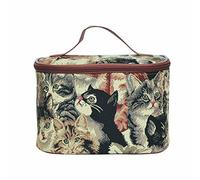 Signare Womens Vanity Bag/Toiletry Case/Make-Up Case, Available in 14 Designs (Cat) by Signare
