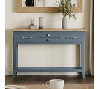 Signature Blue Console Table - 4 Drawer