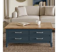 Signature Blue Trunk Coffee Table - 4 Drawer