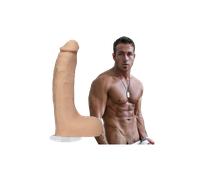 Signature Cocks Chad White Ultraskyn Cock with Suction Cup 8.5 Inch
