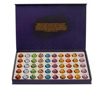 Signature Collection 50-Piece Luxury Artisan Chocolate Bonbon Gift Box - Crystal Hazelnuts, Pistachio, Vodka Truffle, Cherry, Mango, Plum & Blood Orange Creams & More - Premium Gift For All Occasions