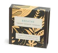 Signature Collection - Breathe (Folk). 12 x Twenty Minute Candles with a Ceramic Holder.