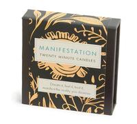 Signature Collection - Manifestation (Folk). 12 x Twenty Minute Candles with a Ceramic Holder.
