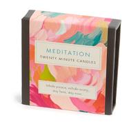 Signature Collection - Meditation (Abstract). 12 x Twenty Minute Candles with a Ceramic Holder.