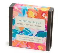 Signature Collection - Mindfulness (Abstract). 12 x Twenty Minute Candles with a Ceramic Holder.