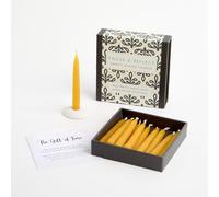 Signature Collection - Pause & Reflect (Vintage) by Cotton & Grey - 12 Pure Beeswax Twenty Minute Candles with Ceramic Holder