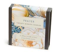 Signature Collection - Prayer (Floral). 12 x Twenty Minute Candles with a Ceramic Holder.