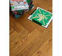 Signature Collection Select Oak Herringbone 15/4 X 120 X 600 Hand-Scraped, Brushed, Distressed, Cognac Stained And Uv Oiled