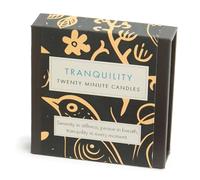 Signature Collection - Tranquility (Folk). 12 x Twenty Minute Candles with a Ceramic Holder.