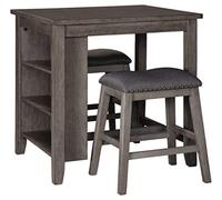 Signature Design by Ashley - Caitbrook Dining Table Set - Counter Height - 3 Piece Set - Gray