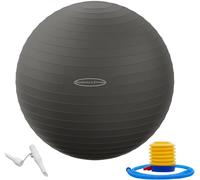 Signature Fitness Anti-Burst Slip Resistant Exercise Ball with Quick Pump, 2,000-Pound Capacity, 19-22 inch, M