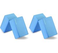 Signature Fitness BalanceFrom Set of 2 High Density Yoga Blocks, 9"x6"x4" Each, Pair (Blue) (Pack of 2)