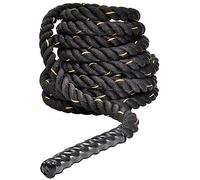 Signature Fitness Battle Rope 1.5Inch 2 Inch Diameter Poly Dacron 30 FT, 40 FT, 50 FT Length, Heavy Ropes for Home Gym and Workout