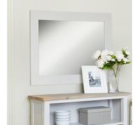 Signature Grey Painted Wall Mirror - Rectangular - 81cm x 111cm