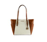 Michael Kors Charlotte Large Top Zip Tote, Vanilla