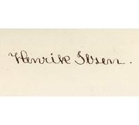 Signature Of Henrik Ibsen 1828-1906 Norwegian Playwright From The Book Prose Dramas By Henrik Ibsen Published In London Poster Print (42 x 20)